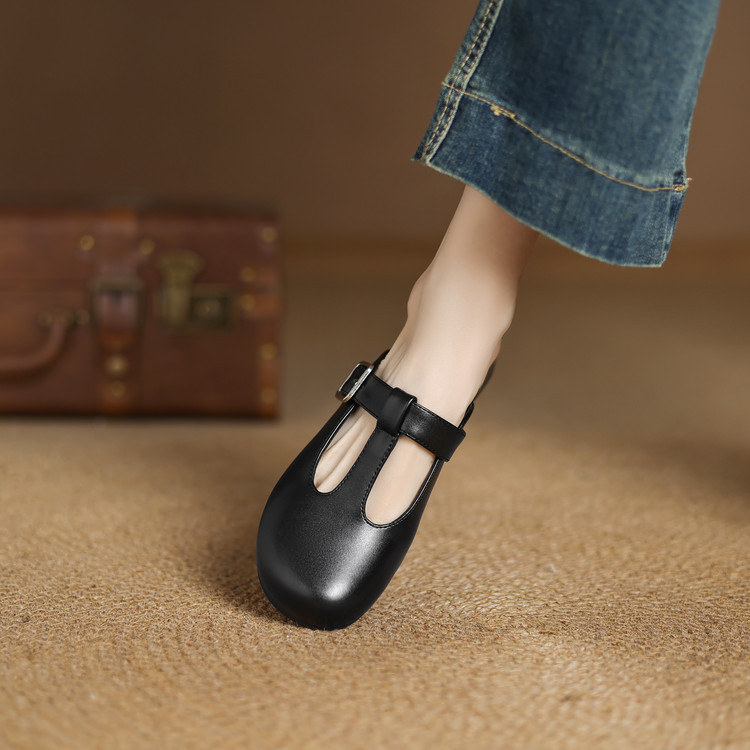 Minimalist Closed Toe Low Heel Slippers - Style k.html