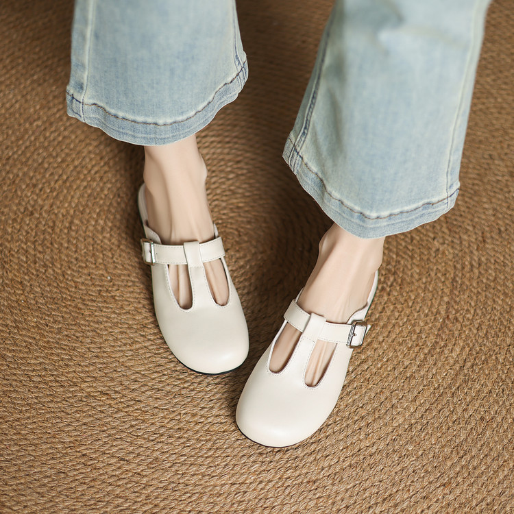 Minimalist Closed Toe Low Heel Slippers - Style k.html - Image 3
