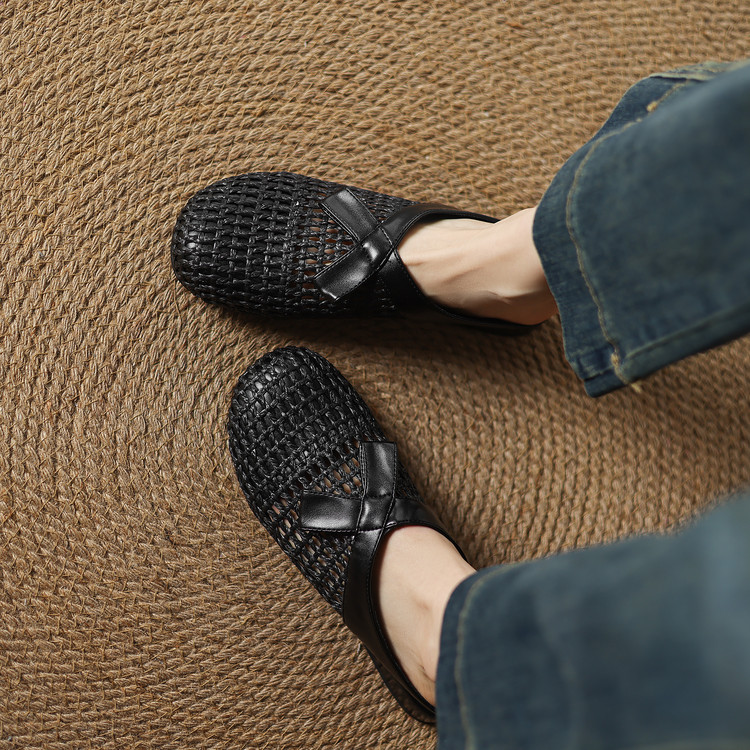 Minimalist Closed Toe Low Heel Slippers - Style m.html - Image 4
