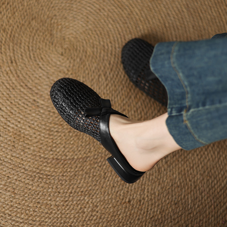 Minimalist Closed Toe Low Heel Slippers - Style m.html - Image 5