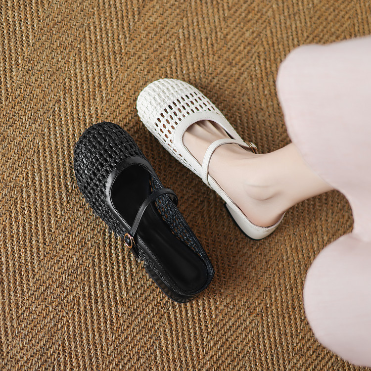 Minimalist Closed Toe Low Heel Slippers - Style o.html