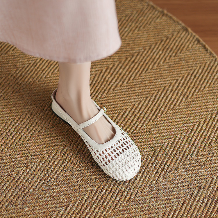 Minimalist Closed Toe Low Heel Slippers - Style o.html - Image 2