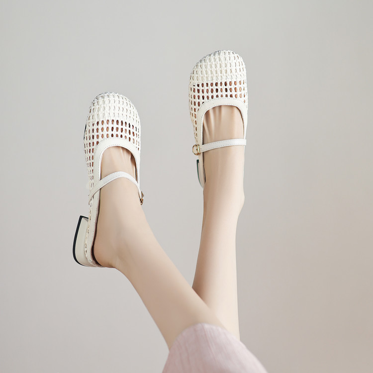 Minimalist Closed Toe Low Heel Slippers - Style o.html - Image 4