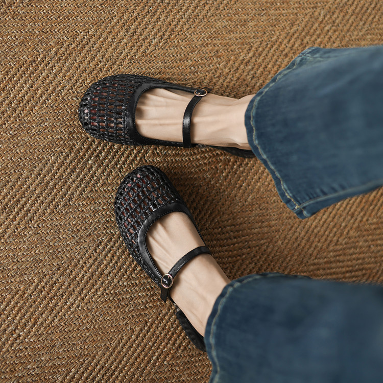 Women's Closed Toe Low Heel Slippers - Korean Style Summer 2025 - Style m.html - Image 4