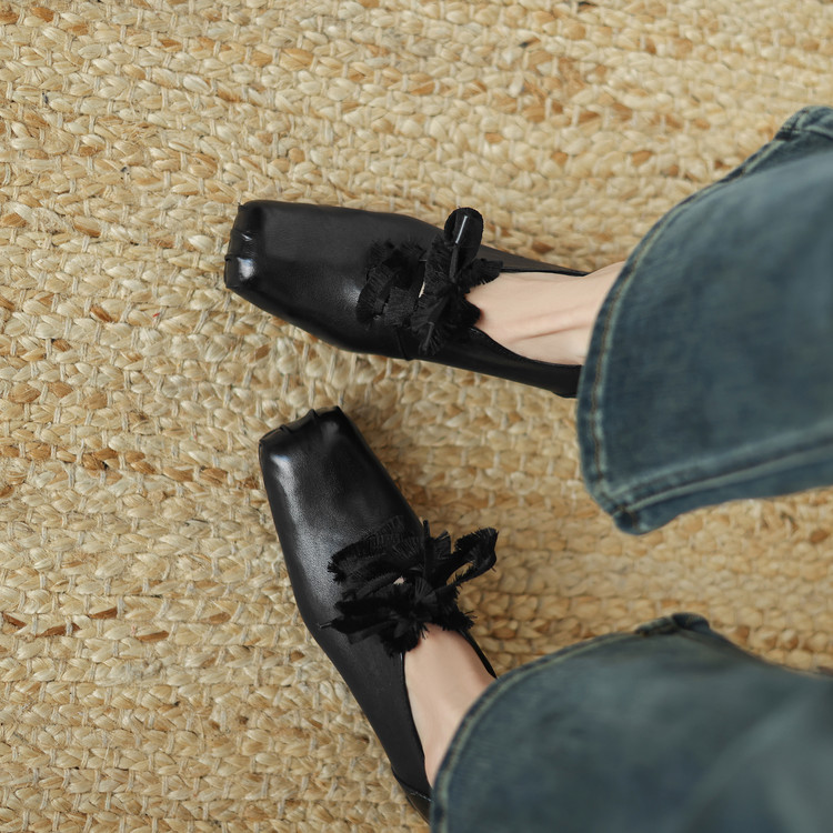 Women's Fashion Single Shoes in Brown or Black - Style k.html - Image 4